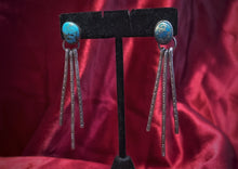 Load image into Gallery viewer, Fringed Turquoise Earrings
