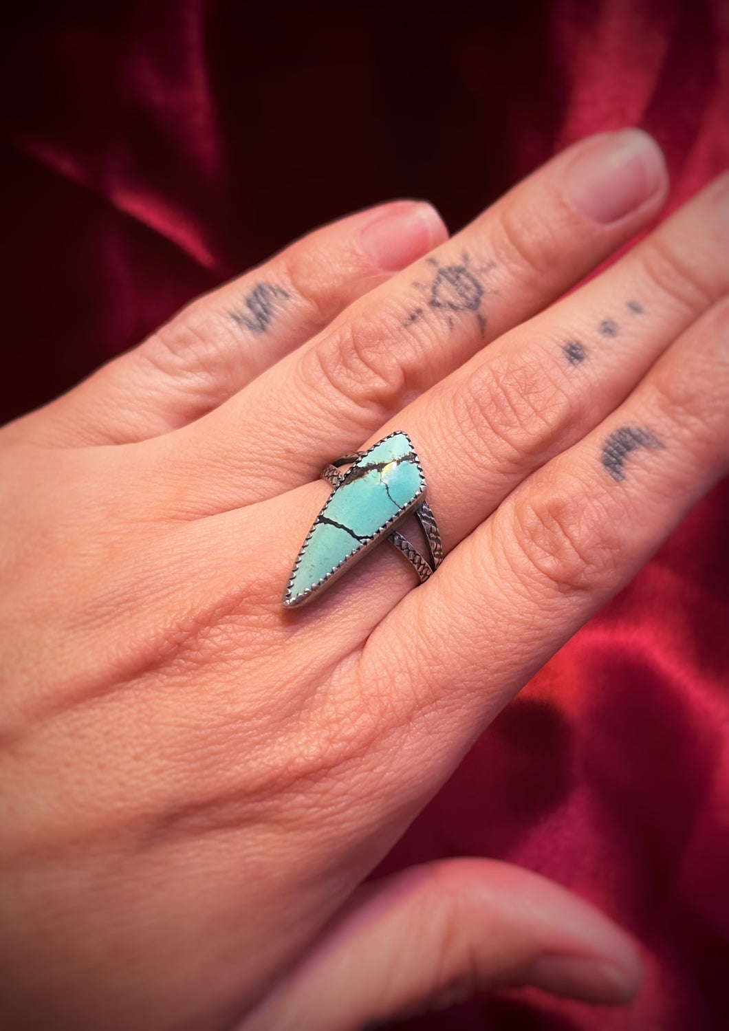 Turquoise Shard Ring size 8.5