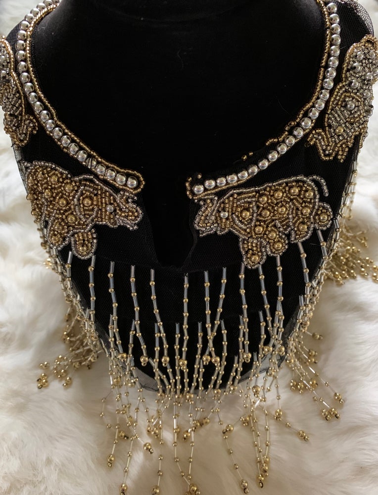 Vintage Beaded Collar Necklace