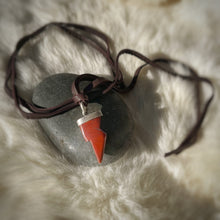 Load image into Gallery viewer, Red Jasper Bolt Necklace
